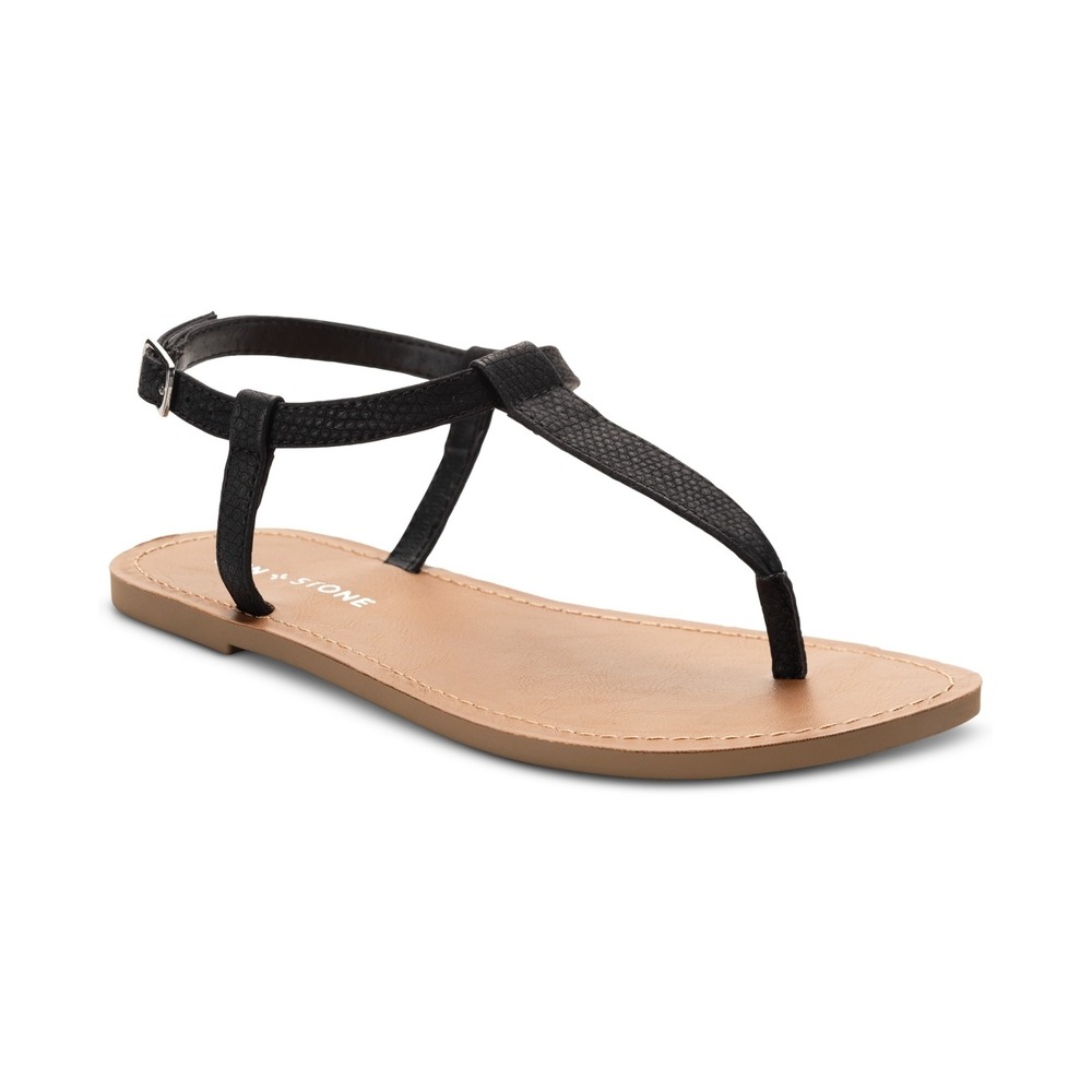 Women's Sun + Stone Krisleyy Sandals Black Size 8.5 New With Tags